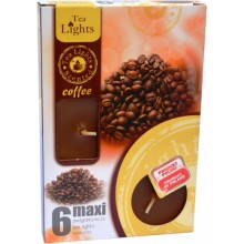 Sviečka čajová 6 kusová MAXI COFFEE
